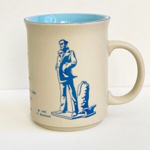 U.S. Navy Memorial Mug ©️1992 The Lone Sailor Military Veteran Coffee Cup